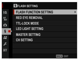 FUJIFILM X-T1 - Flash Settings - 1