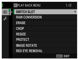 FUJIFILM X-T1 - The Playback Menu - 1