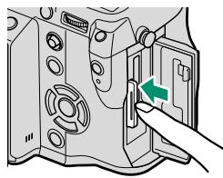 FUJIFILM X-T1 - -Removing Memory Cards - 1