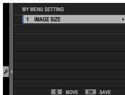 FUJIFILM X-T1 - MY MENU SETTING - 3