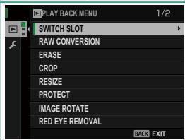 FUJIFILM X-T1 - Using the Menus - 3