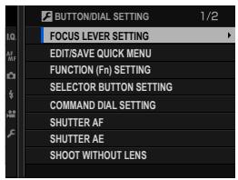 FUJIFILM X-T1 - BUTTON/DIAL SETTING - 1