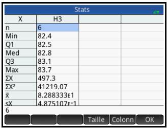 HP 11C - Calcul des statistiques - 1