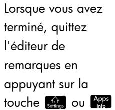 HP 11C - Pour creer une    remarque dans le    catalogue de    remarkques - 7