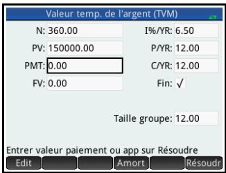 HP 11C - Calculs TVM : autre exemple - 3