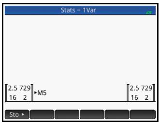 HP 11C - Pour mémoriser une matrice - 1
