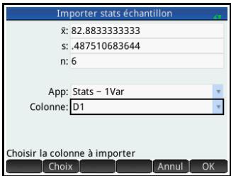 HP 11C - Importation des données - 1