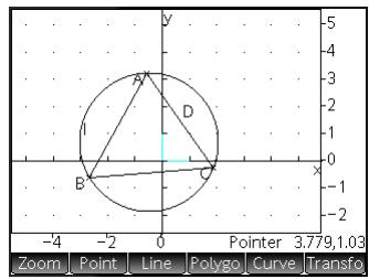 HP 11C - Cercle circonscrit - 1