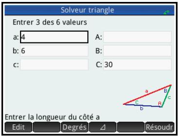 HP 11C - Indication des valeurs connues - 1