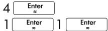 HP 11C - Résolution de systèmes d'équations linéaires - 3