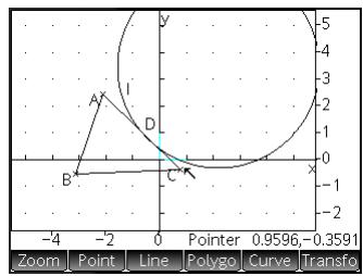 HP 11C - Cercle exinscrit - 1
