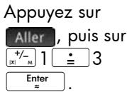 HP 11C - Pour trouver la zone signee entre les deux fonctions - 1