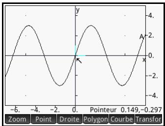 HP 11C - Ouverture de l'application et trace du graphique - 1