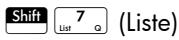 HP 11C - Pour modifier une liste - 1