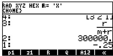 HP 48G - Mode RPN - 1