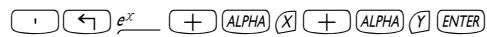 HP 48G - Fonctions du menu ALG - 12
