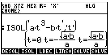 HP 48G - Fonction ISOL - 1