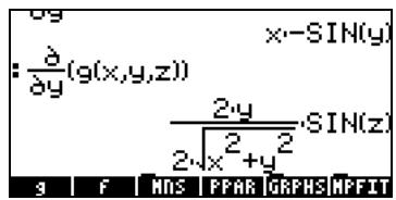 HP 48G - Dérivées partielles - 2