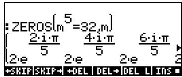 HP 48G - Fonction ZEROS - 2
