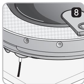 LG VR8600RB - Manipulation des brosses laterales - 9