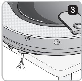 LG VR8600RB - Manipulation des brosses laterales - 4