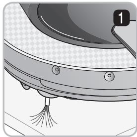 LG VR8600RB - Manipulation des brosses laterales - 2