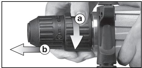 METABO SBE730 - Extracción del portabrocas: - 1