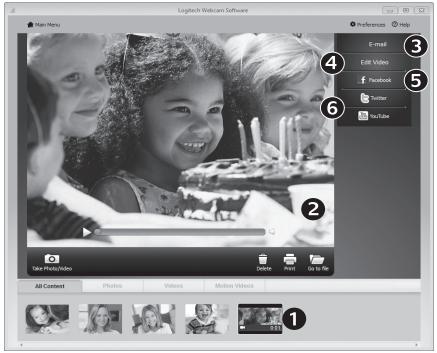 LOGITECH HD C270 - The gallery: viewing and sharing - 1
