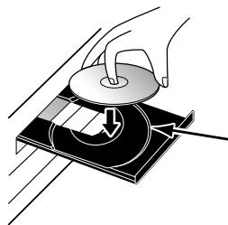 DENON 3930 - Placez le disque sur le plateau avec l'étiquette tournée vers le haut. - 1