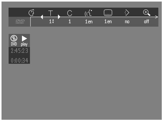 MARANTZ DV6600 - Menu bar/Status window - 1