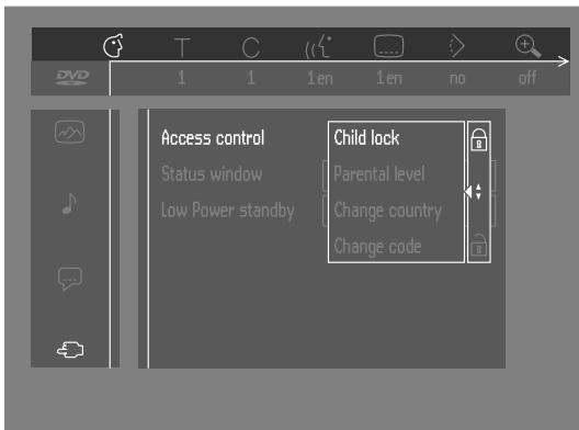 MARANTZ DV 4200 - Access control; child lock (DVD and VCD) - 1