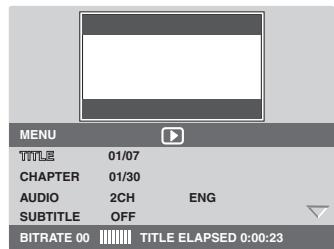 MARANTZ DV4003 - Druktijdens weergave op DISP. - 1