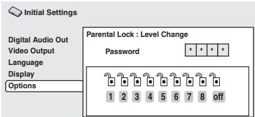 ONKYO DV-SP500 - Use number buttons to enter your password, then press ENTER. - 1