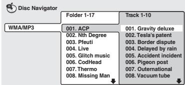 ONKYO DV-SP500 - Using the Disc Navigator to browse the contents of a disc - 13