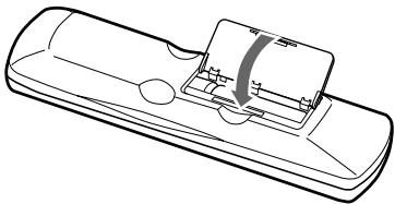 ONKYO DV-SP500 - Installing the Batteries - 3
