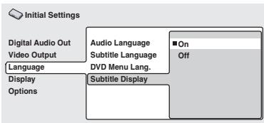 ONKYO DV-SP500 - Default setting: On - 1