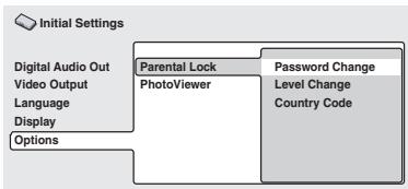 ONKYO DV-SP500 - Select "Password Change". - 1