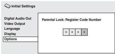 ONKYO DV-SP500 - Use the number buttons to enter a 4-digit password. - 1