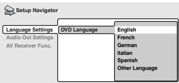 ONKYO DV-SP500 - Setting up with the Setup Navigator - 6