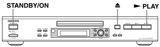 ONKYO DV-SP500 - Playing discs - 1