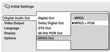 ONKYO DV-SP500 - Default setting: MPEG > PCM - 1
