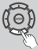 ONKYO DV-SP500 - Use the / (cursor left/right) buttons to select a preset. - 3