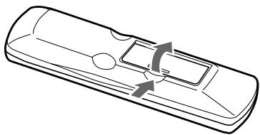 ONKYO DV-SP500 - Installing the Batteries - 1