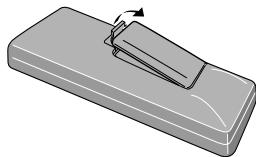 PIONEER DV-575A - Einlagen der Batterien in die Fernbedienungseinheit - 1