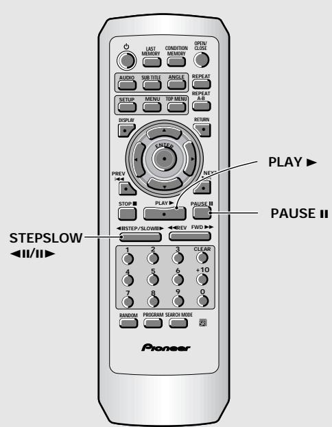 PIONEER DV-575A - Arrêt sur image, ralenti, avance image par image - DVD/Video CD - 1