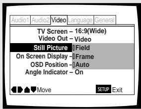 PIONEER DV-575A - Wahl der Anzeigeart eines Standbilds expert - 1