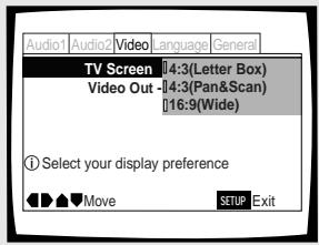 PIONEER DV-575A - Définition du format de l'image sur l'écran du téléviseur -DVD - 1