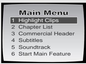 PIONEER DV-575A - Si un menu s'affiche - 2