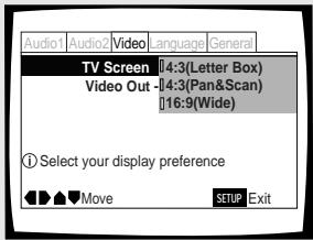PIONEER DV-575A - Einstellen des Fernsehbildschirm-Formats - DVD - 1