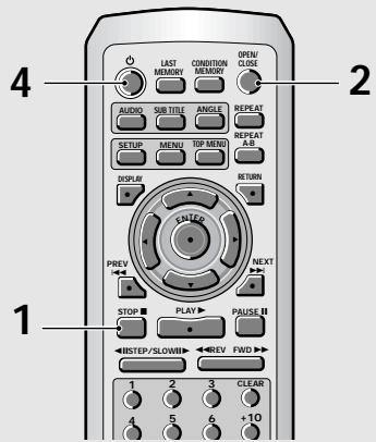 PIONEER DV-575A - Arrêt de la lecture et mise en veille -DVD/Video CD/CD - 1